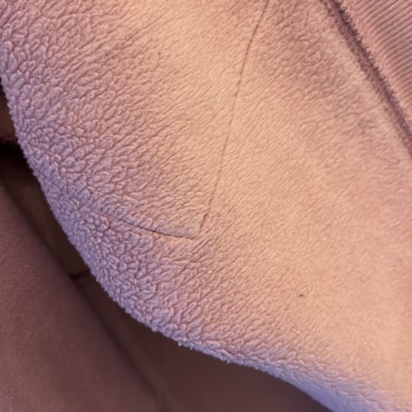 Athleta Cozy Karma Side Slit Fleece Lined Mauve Pink Hoodie Sweatshirt Size XS - Picture 6 of 8
